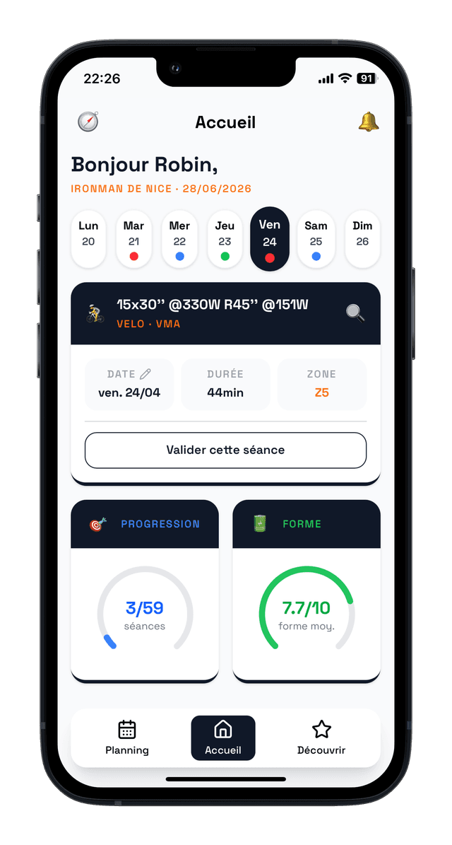 Aperçu de l'app TriQuest
